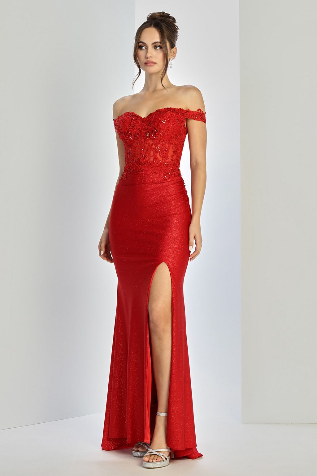 Adora Design 3189 Long Formal Fitted Lace Prom Dress - Image 9