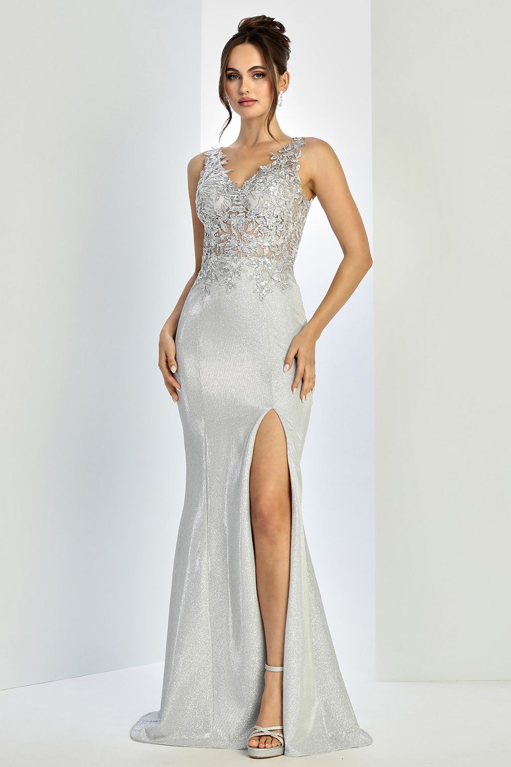 Adora Design 3230 Prom Long Glitter Fitted Formal Dress - Image 6
