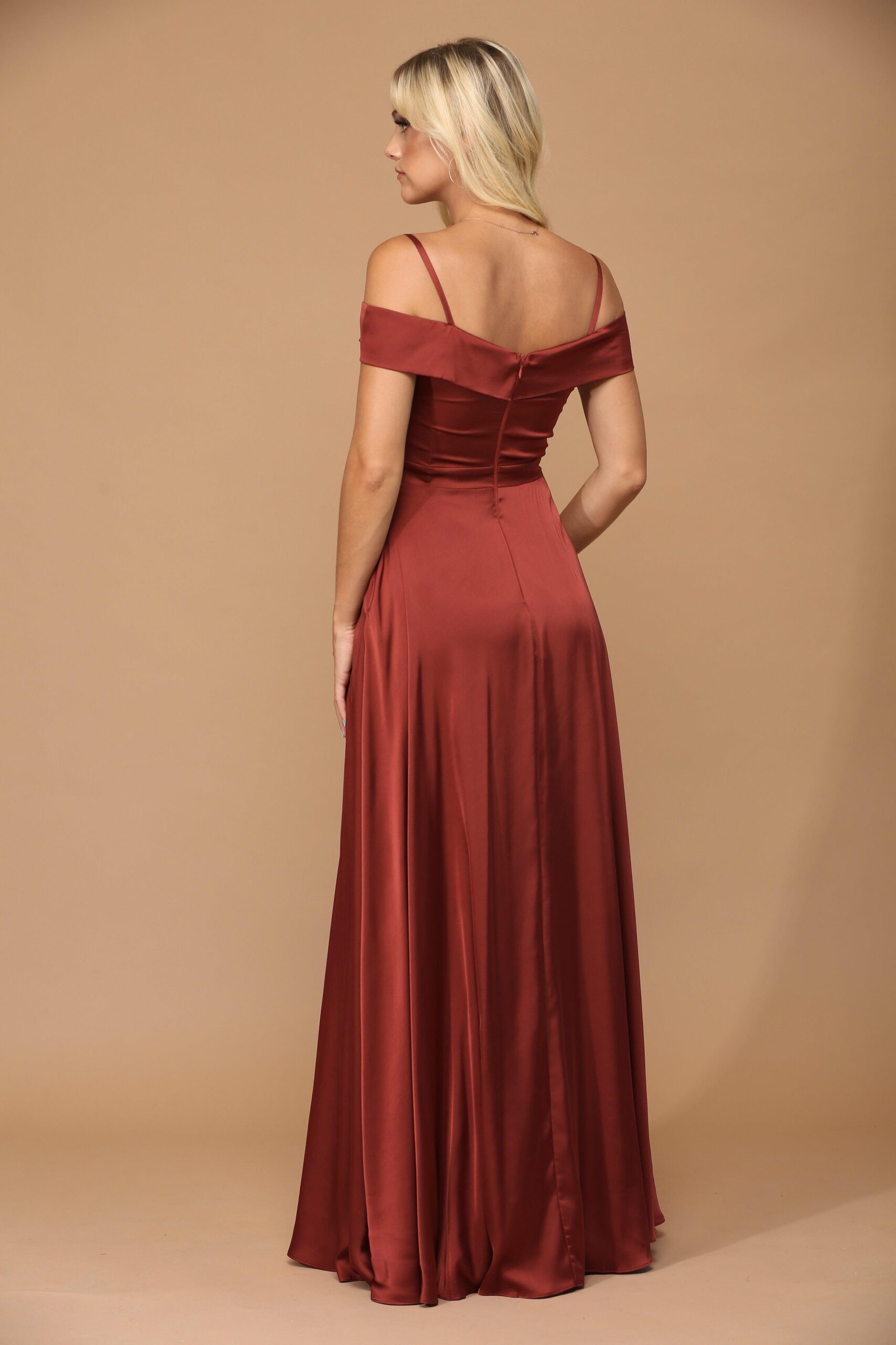 Long Formal Off Shoulder Bridesmaid Dress - Image 4