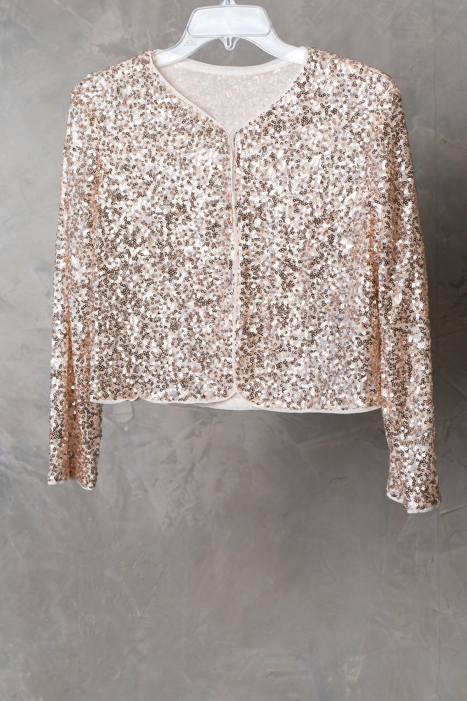Formal Sequins Bolero Evening Jacket - Image 4