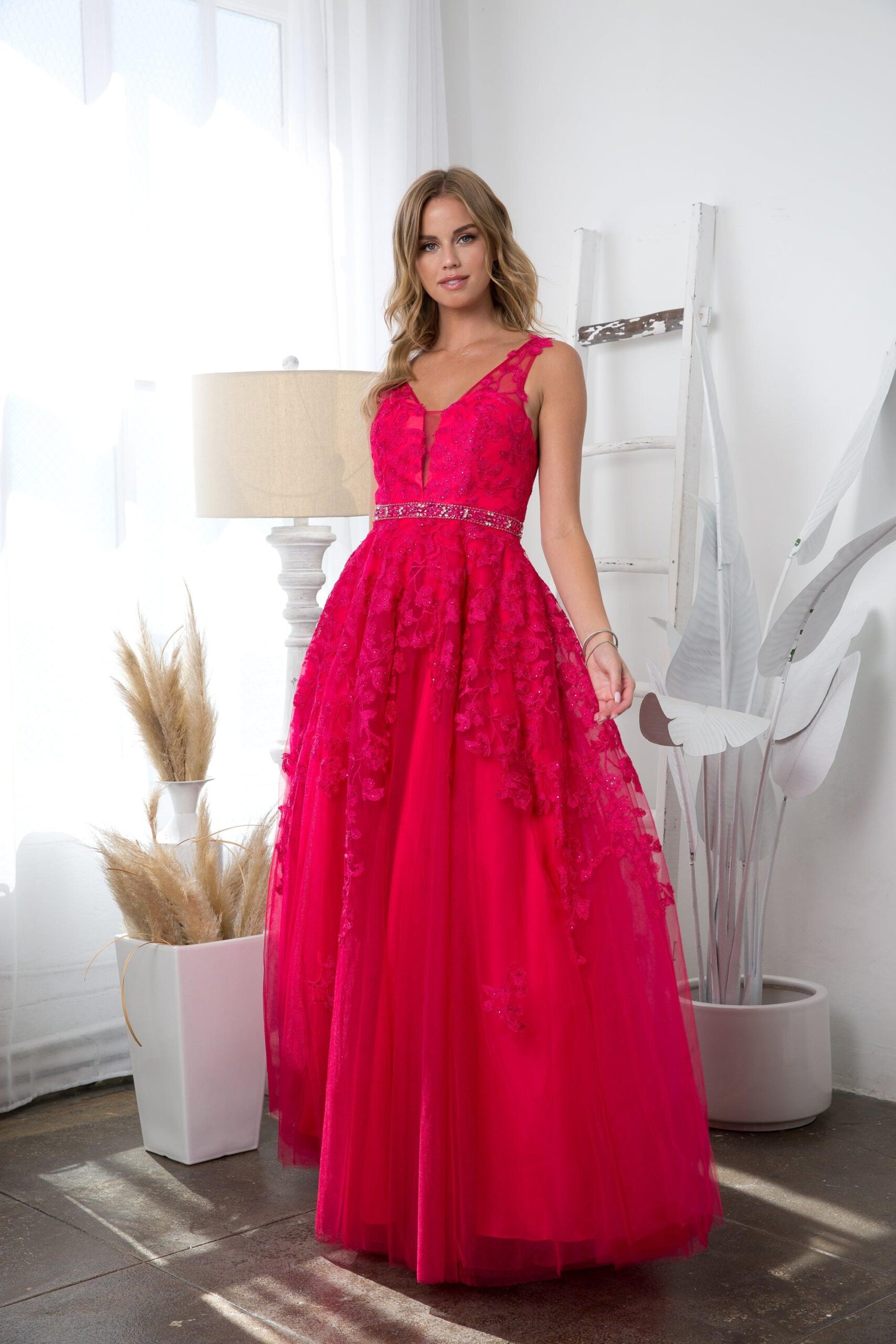 Long Formal Sleeveless Prom Ball Gown - Image 13