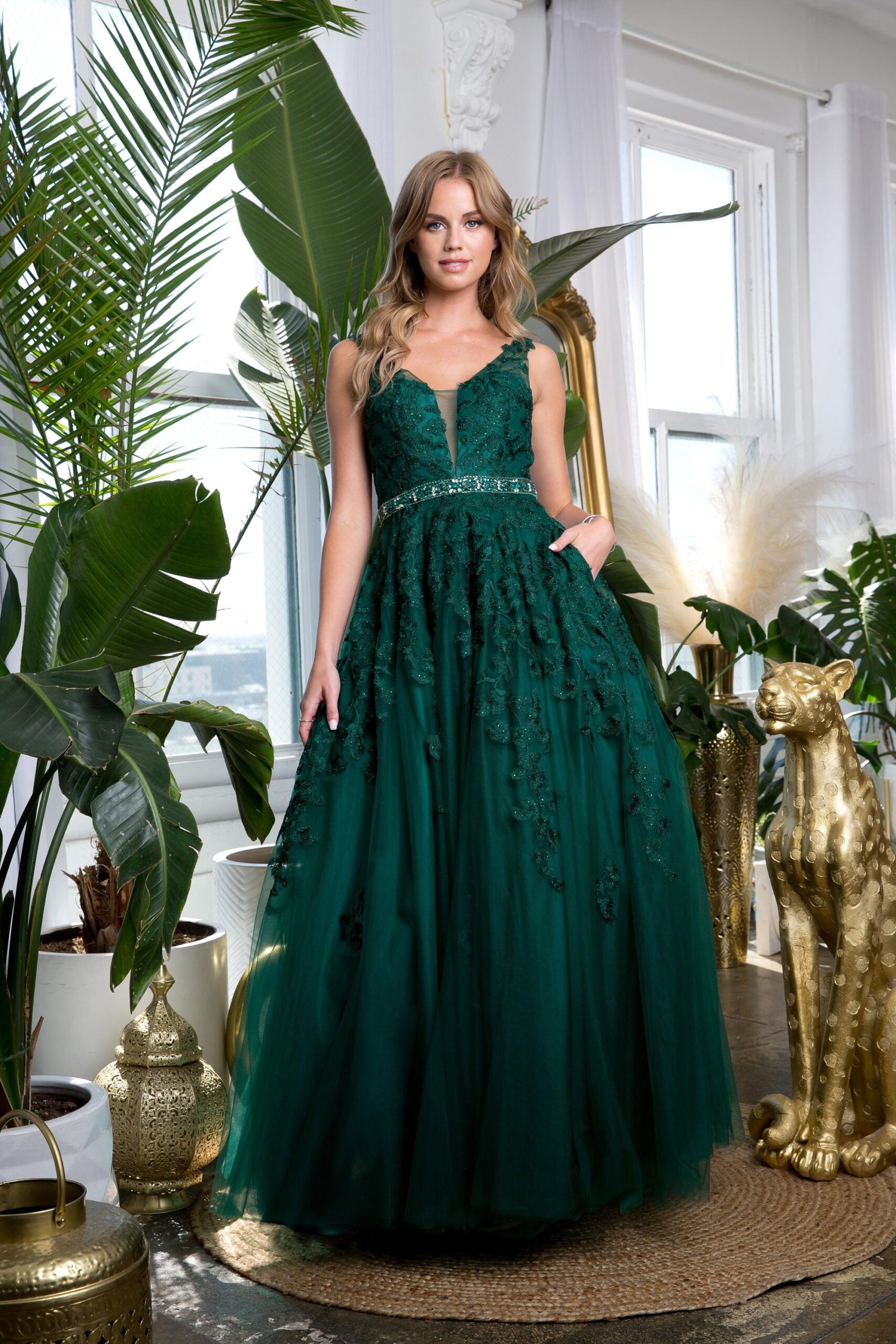 Long Formal Sleeveless Prom Ball Gown - Image 15
