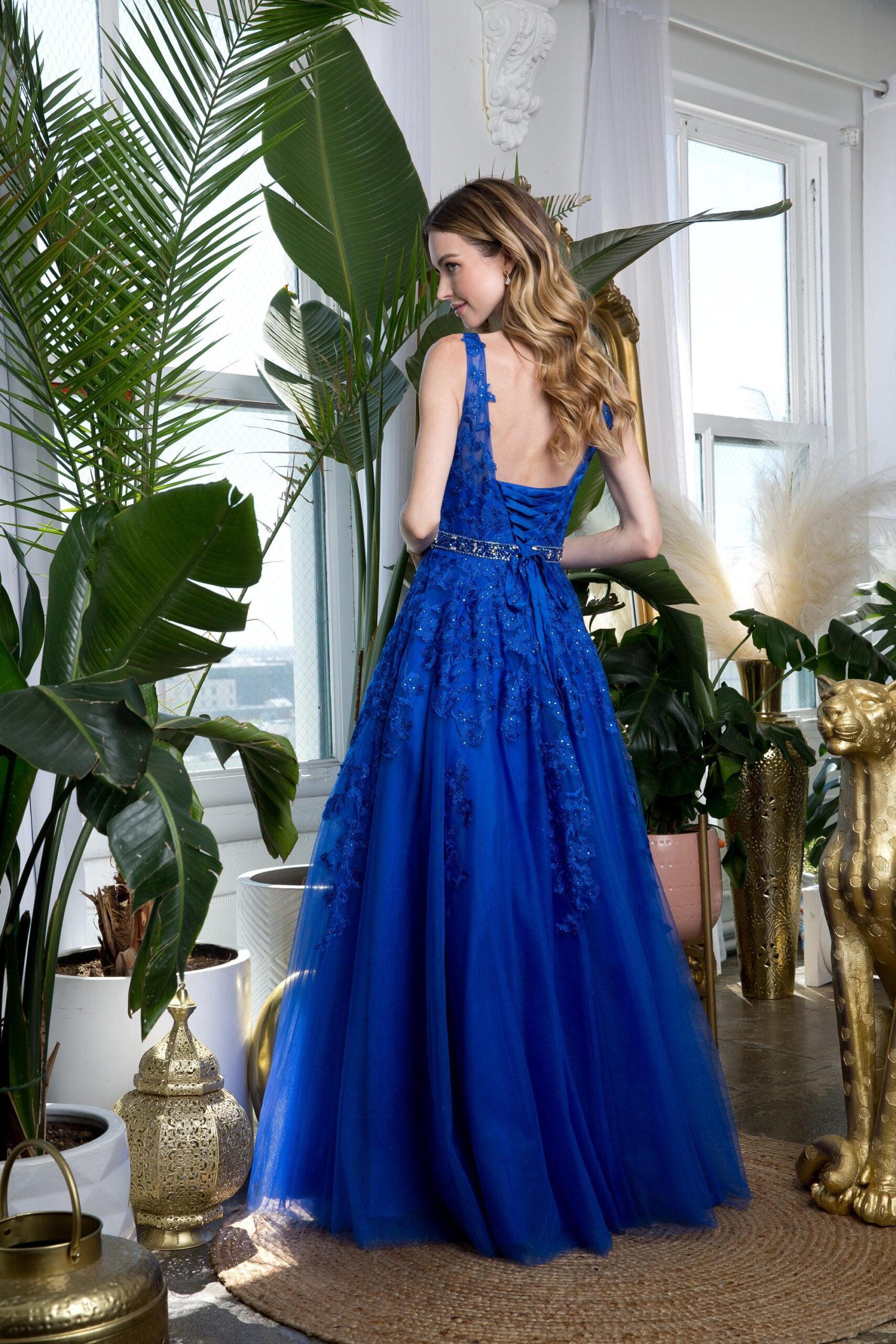 Long Formal Sleeveless Prom Ball Gown - Image 2