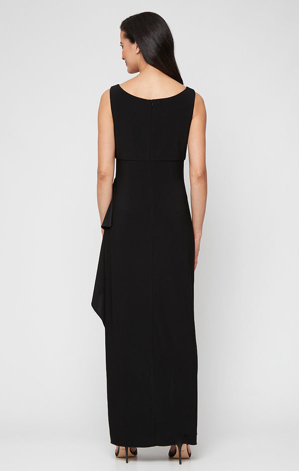 Square Neck Floor-Length Jersey Formal Jacket Dress Alex Evenings 82351695 - Image 4