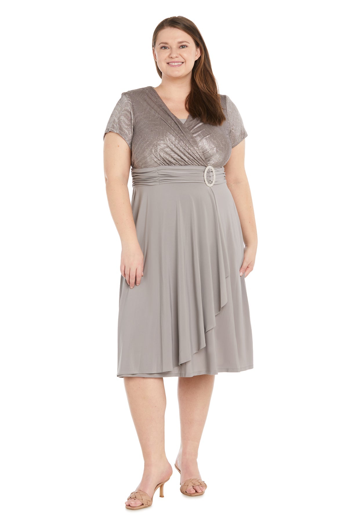 Short Plus Size Dress Formal R&M Richards 9109W - Image 10