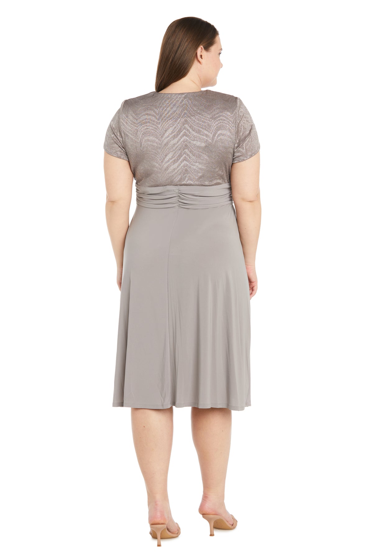 Short Plus Size Dress Formal R&M Richards 9109W - Image 11