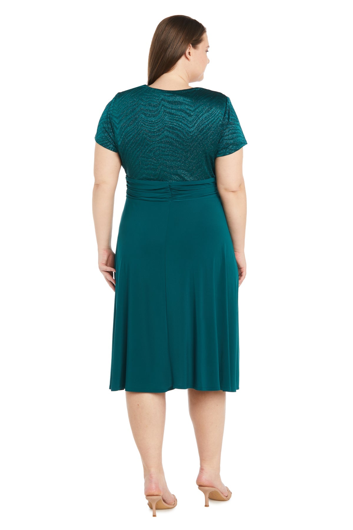 Short Plus Size Dress Formal R&M Richards 9109W - Image 8