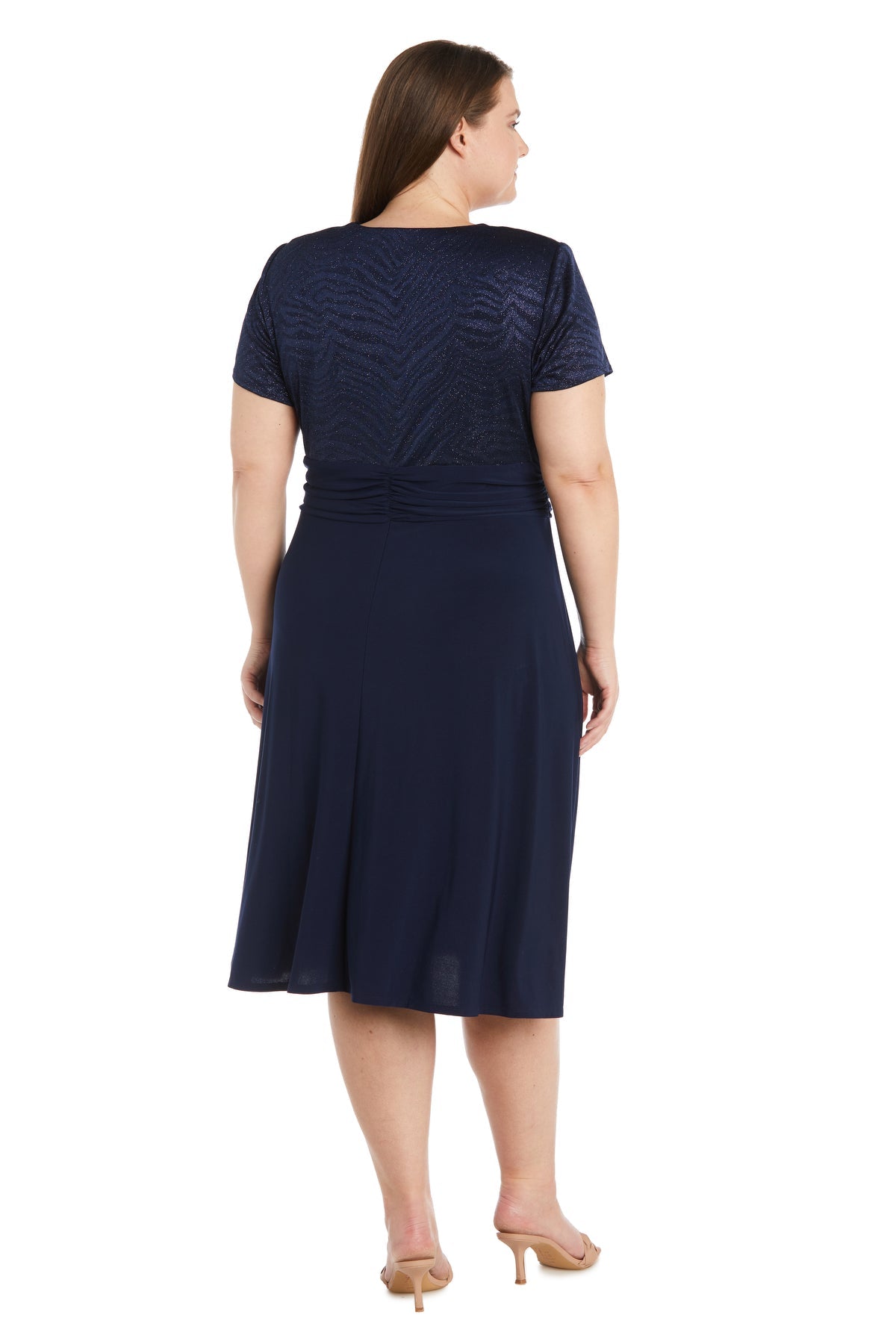 Short Plus Size Dress Formal R&M Richards 9109W - Image 14