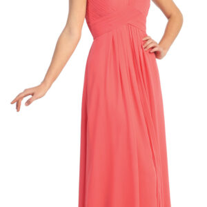 Strapless Bridesmaid Long Formal Dress