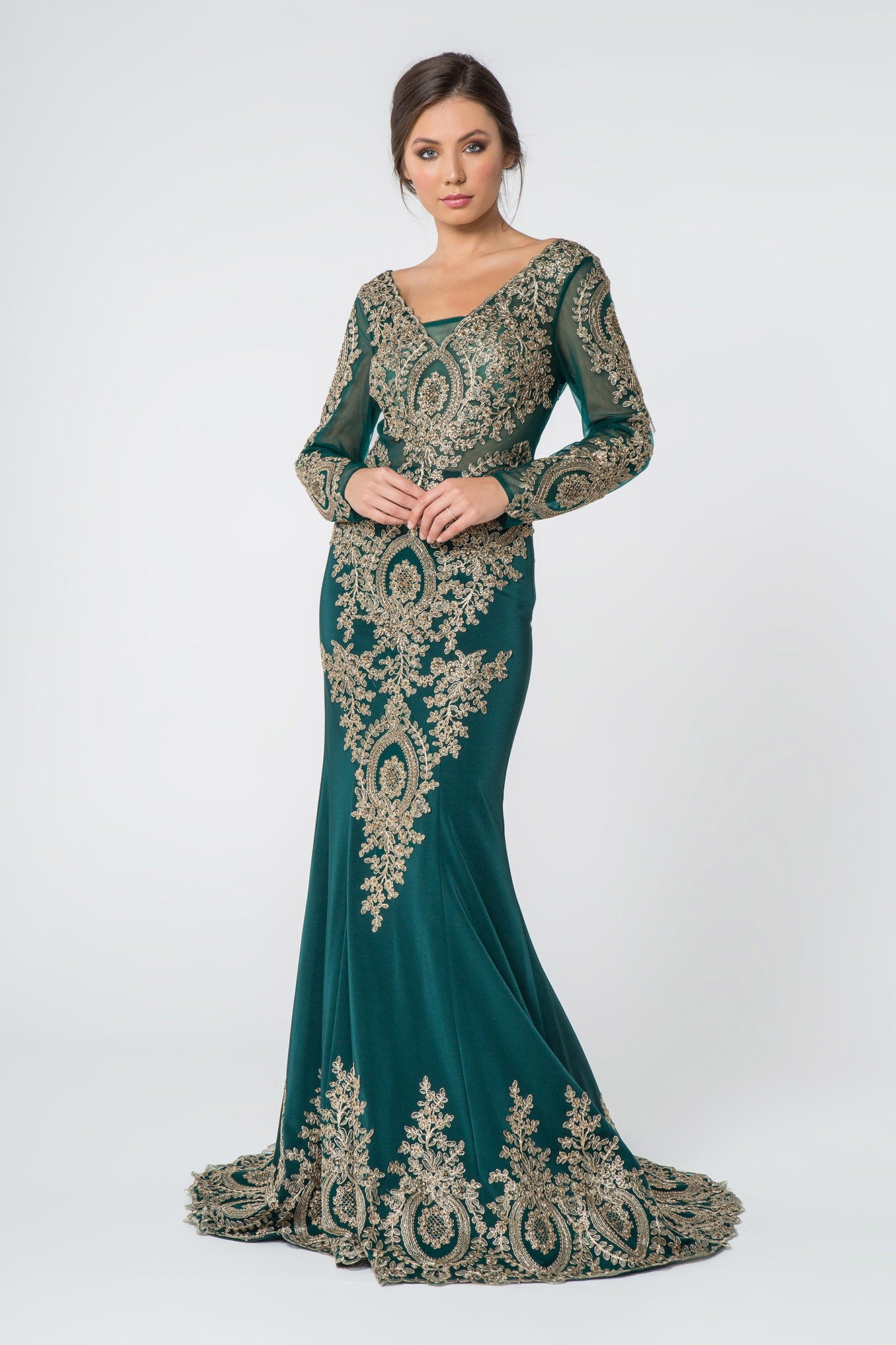 Long Sleeve Dress Formal Evening Gown - Image 3
