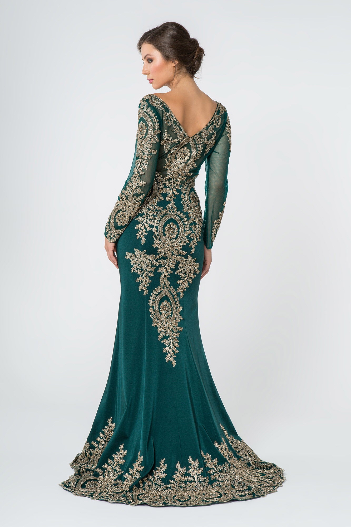 Long Sleeve Dress Formal Evening Gown - Image 4