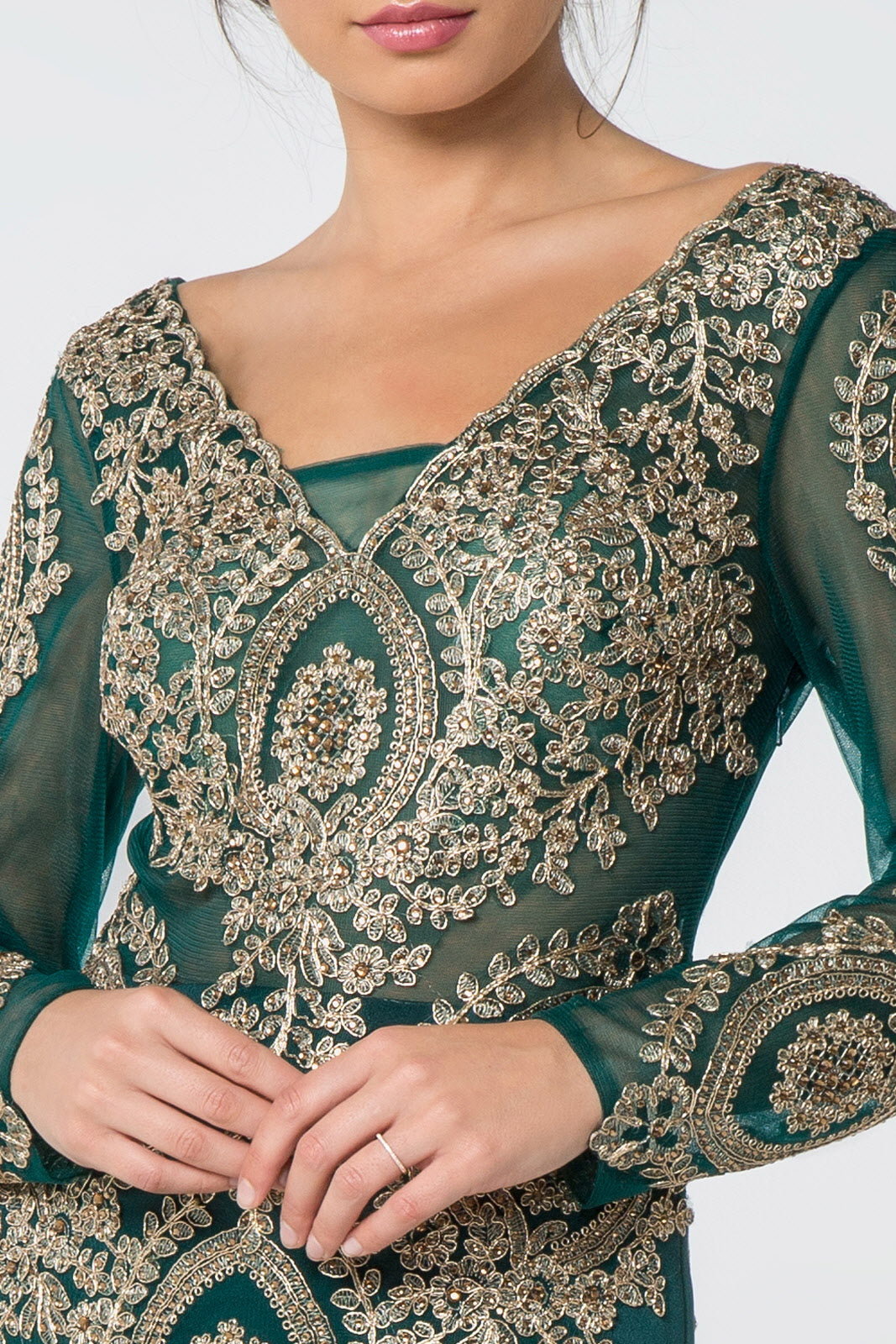 Long Sleeve Dress Formal Evening Gown - Image 5