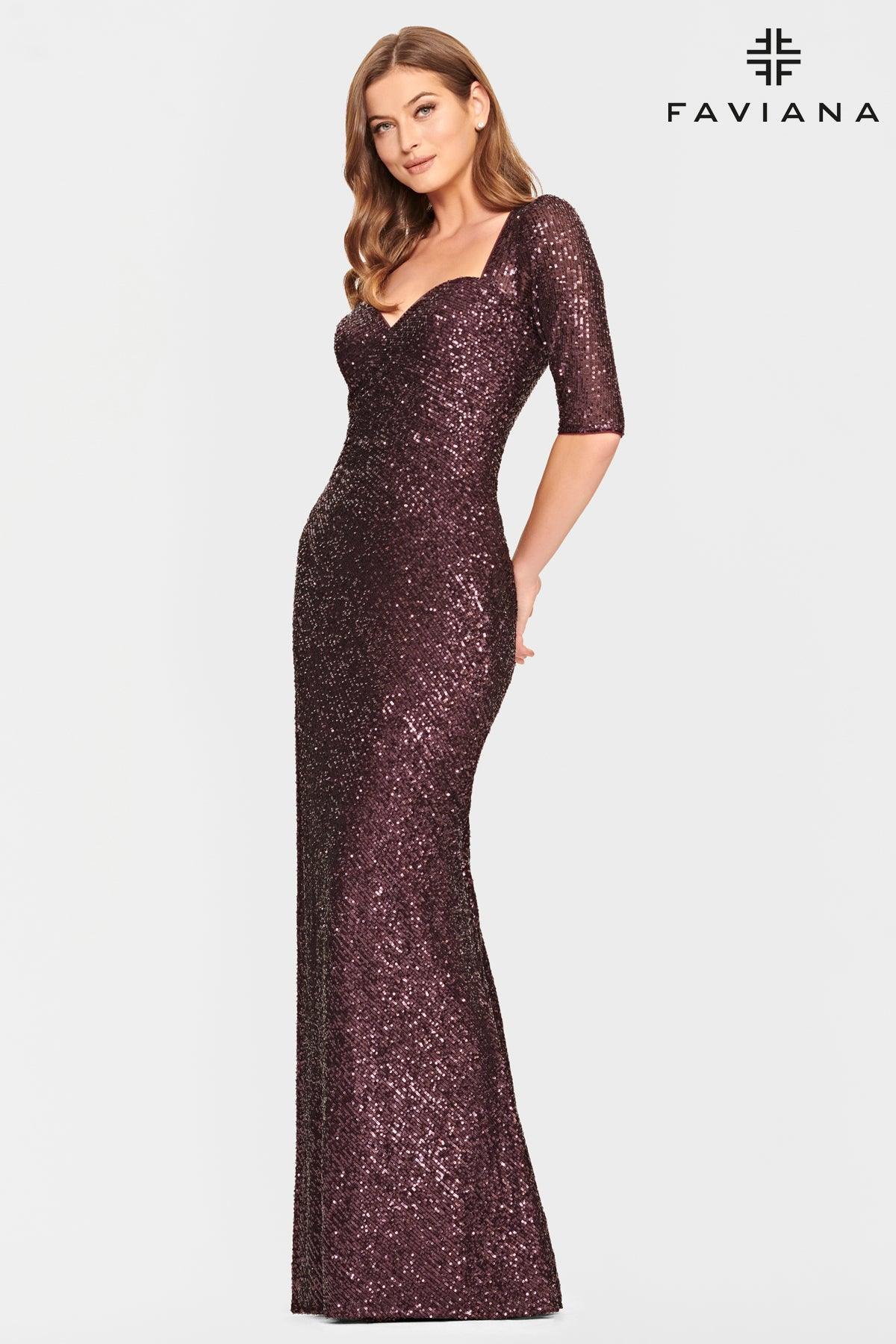 Faviana S10861 Long Formal Evening Dress - Image 3