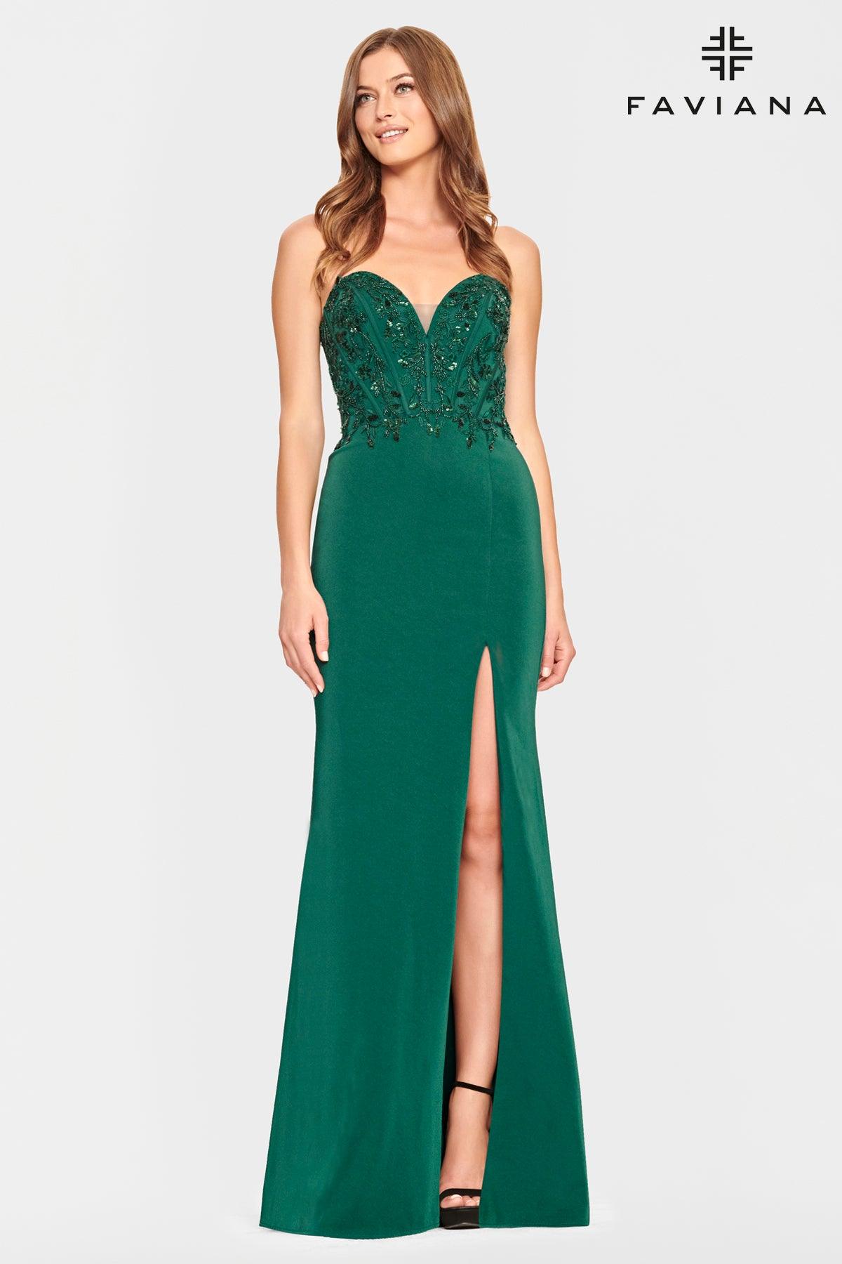 Faviana S10865 Prom Strapless Long Formal Dress - Image 3