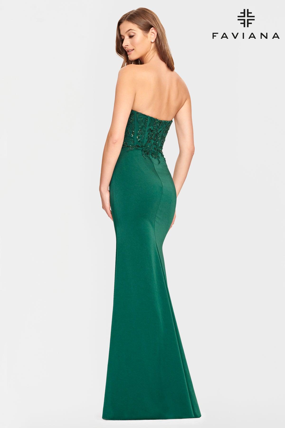 Faviana S10865 Prom Strapless Long Formal Dress - Image 2