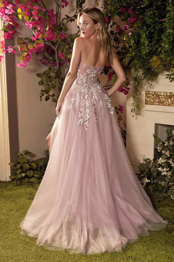Andrea & Leo A1029 Strapless Corset Prom Dress - Image 3