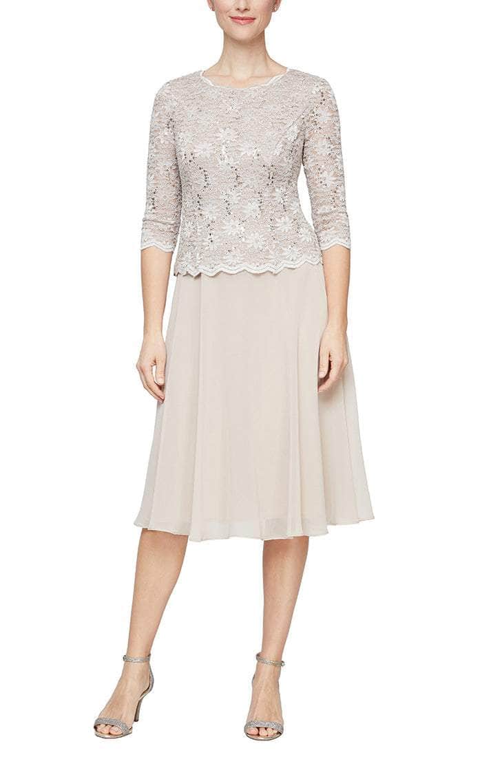 Alex Evenings 4121796 Short Mother of the Bride Dress