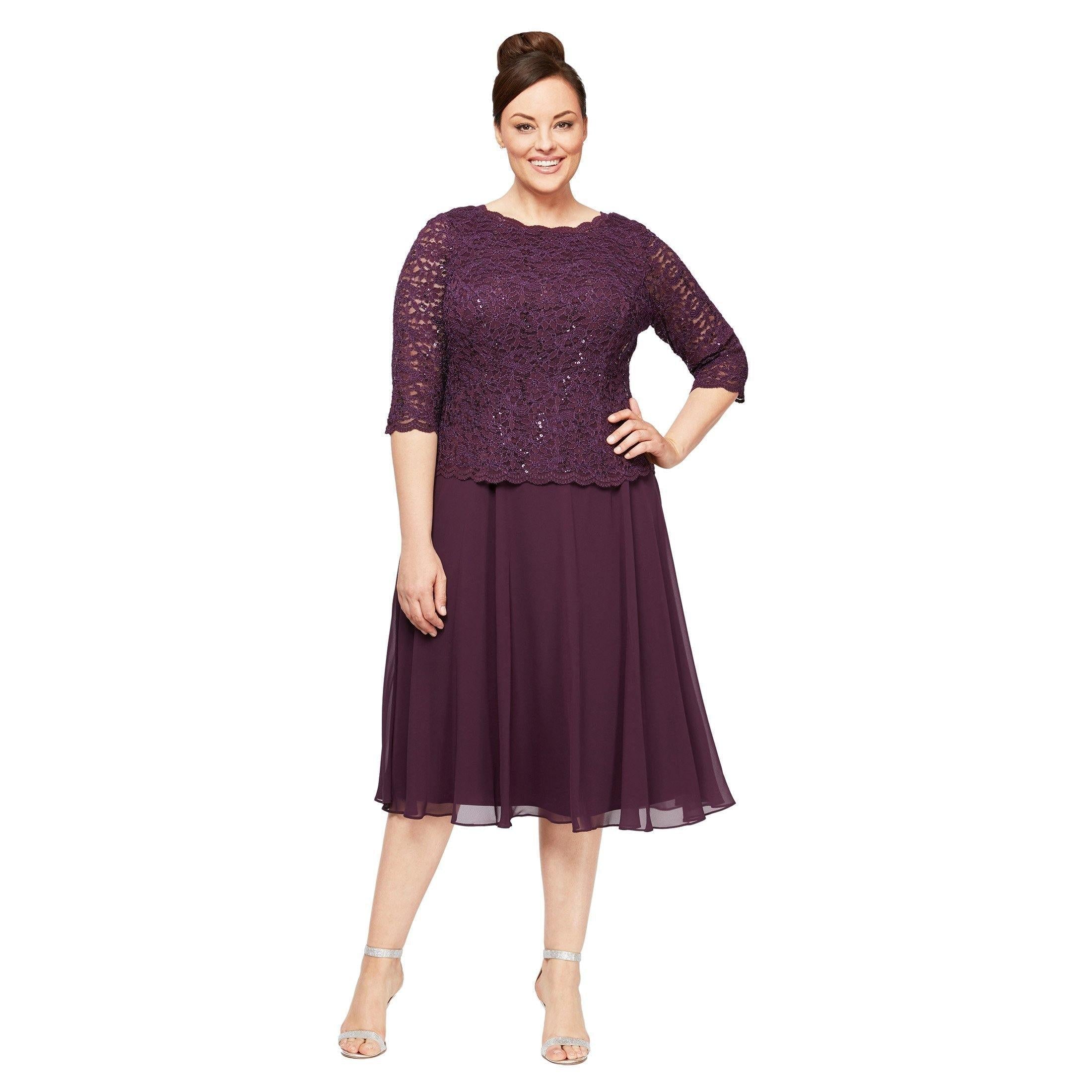 Alex Evenings 4121796 Short Mother of the Bride Dress - Image 5