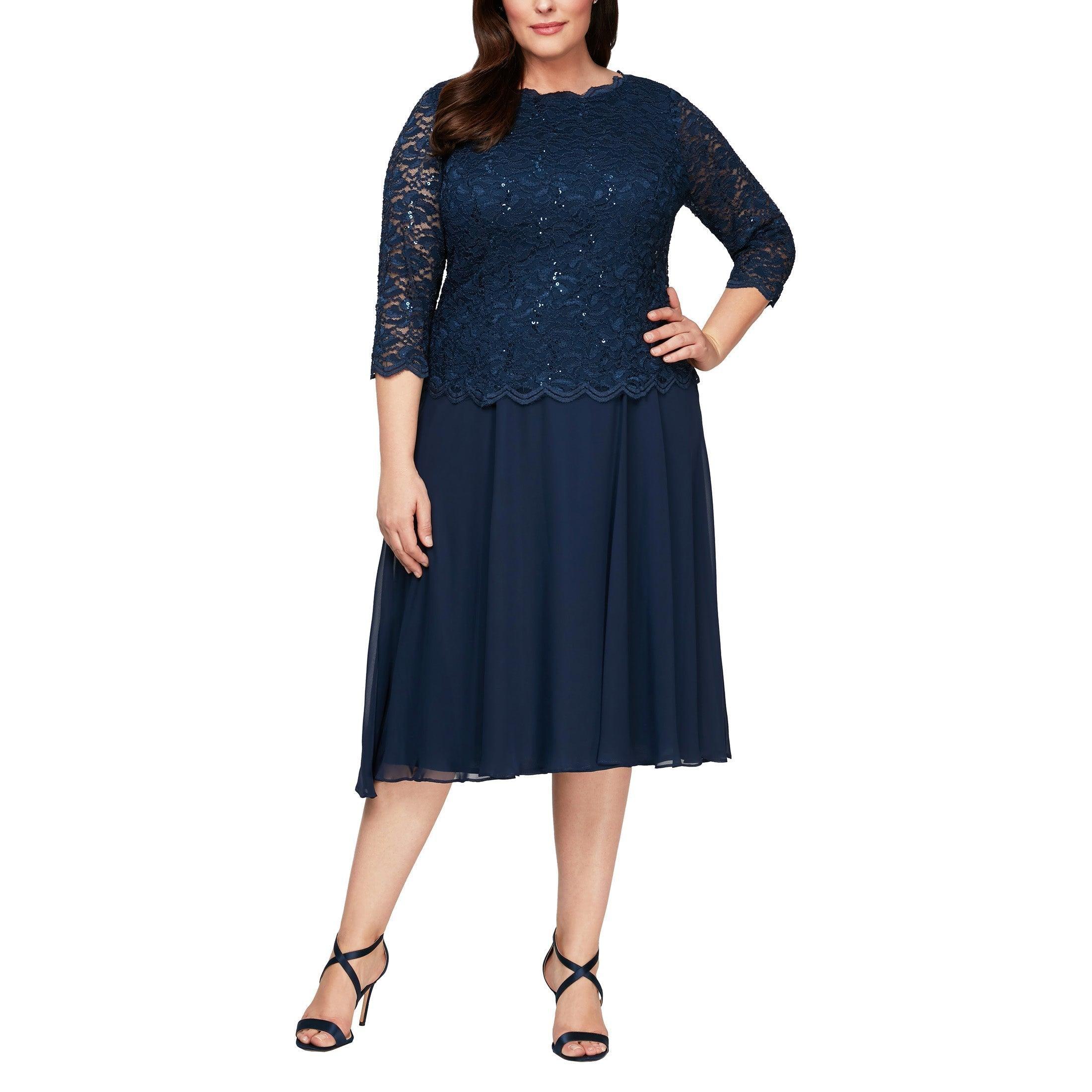 Alex Evenings 4121796 Short Mother of the Bride Dress - Image 4