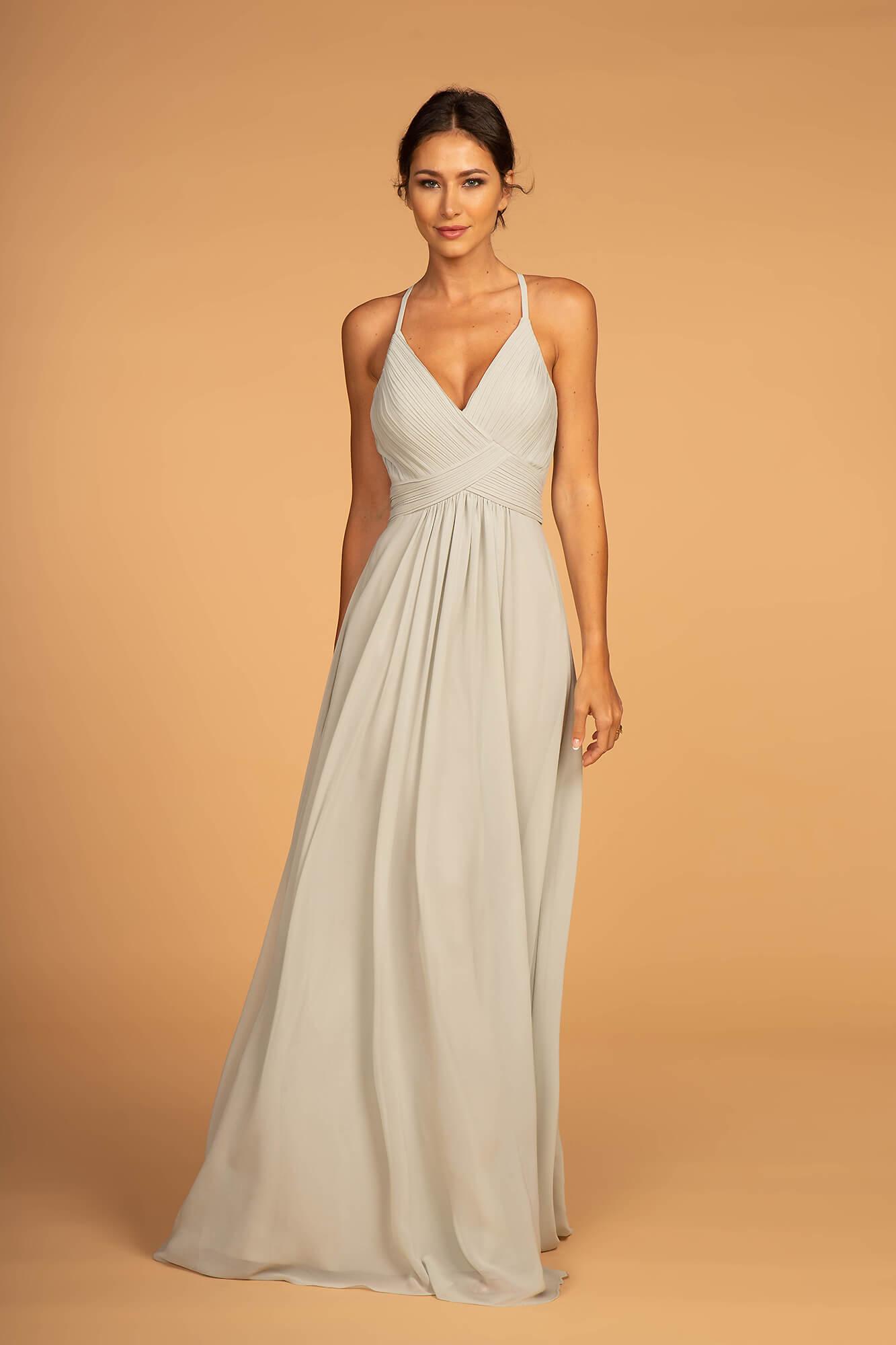 Chiffon Ruched Bodice Long Formal Dress - Image 5