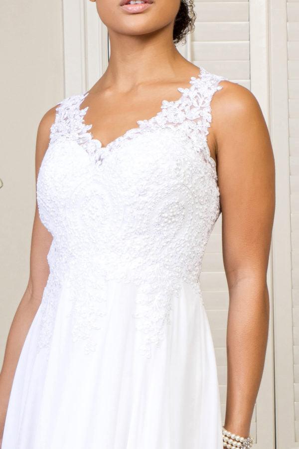 Embroidered Chiffon Long Prom Dress Formal - Image 13