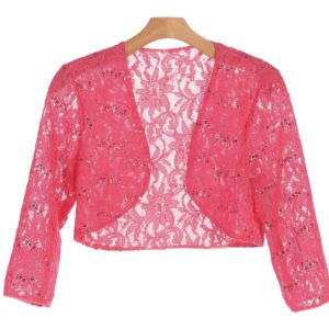 Formal Bolero Long Sleeve Lace Jacket