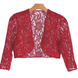 Formal Long Sleeve Lace Bolero Jacket