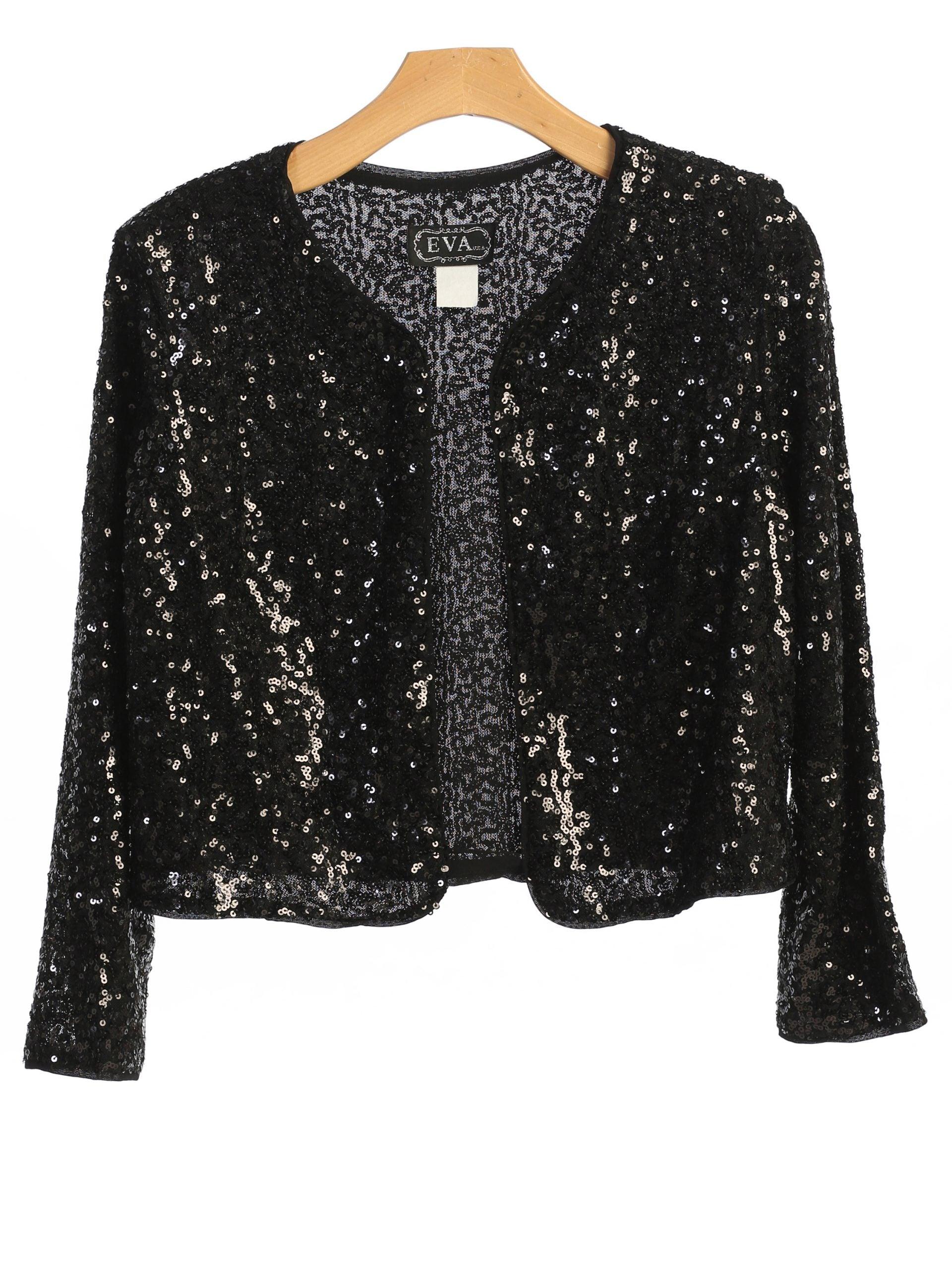 Formal Sequins Bolero Evening Jacket - Image 2