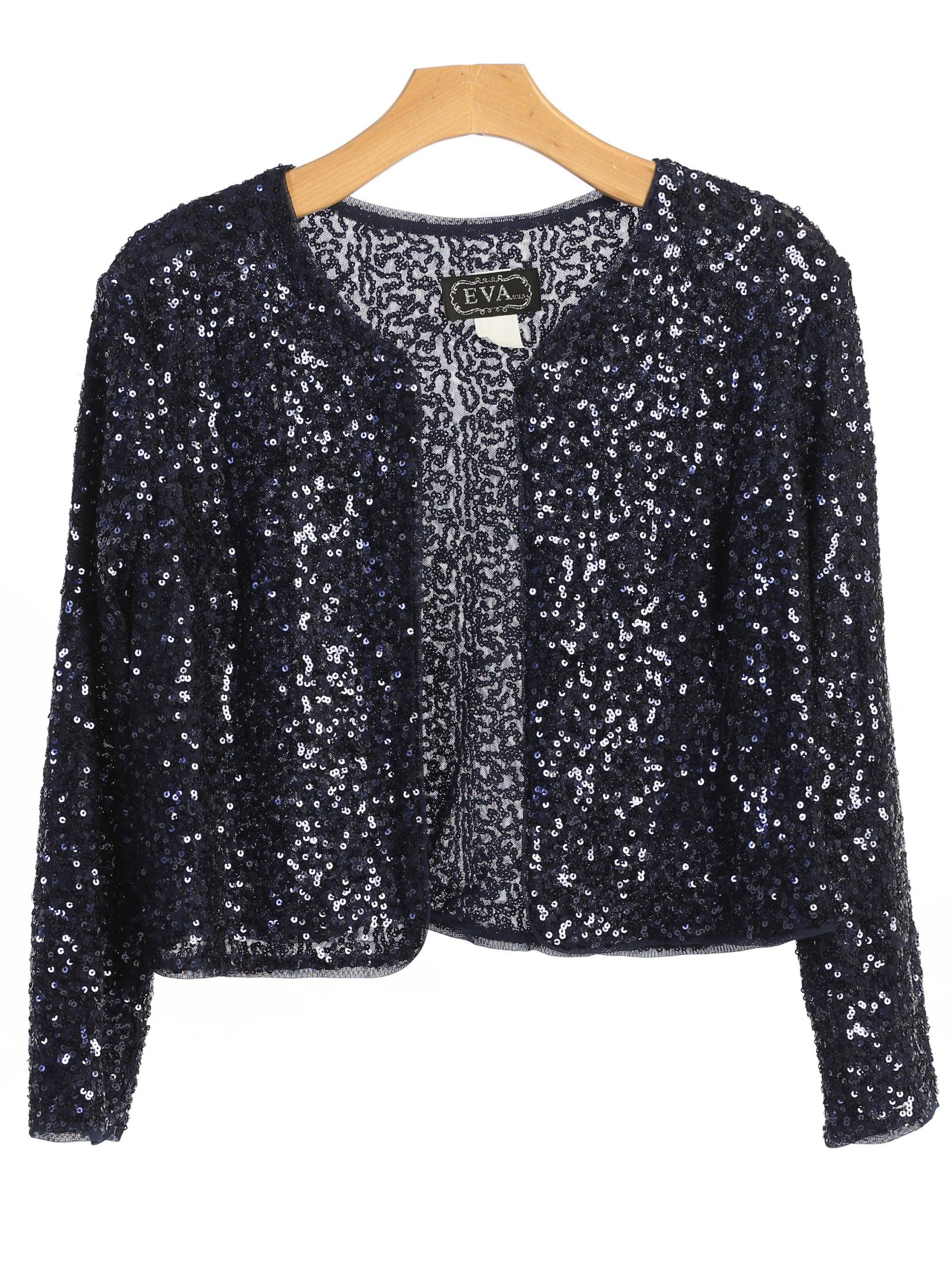 Formal Sequins Bolero Evening Jacket - Image 3