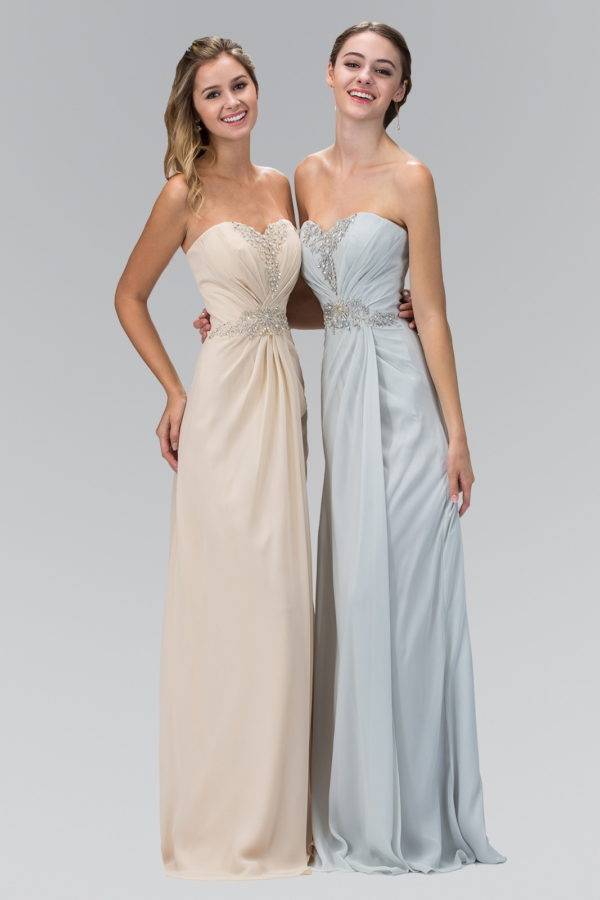 Strapless Sweetheart Long Formal Dress - Image 6