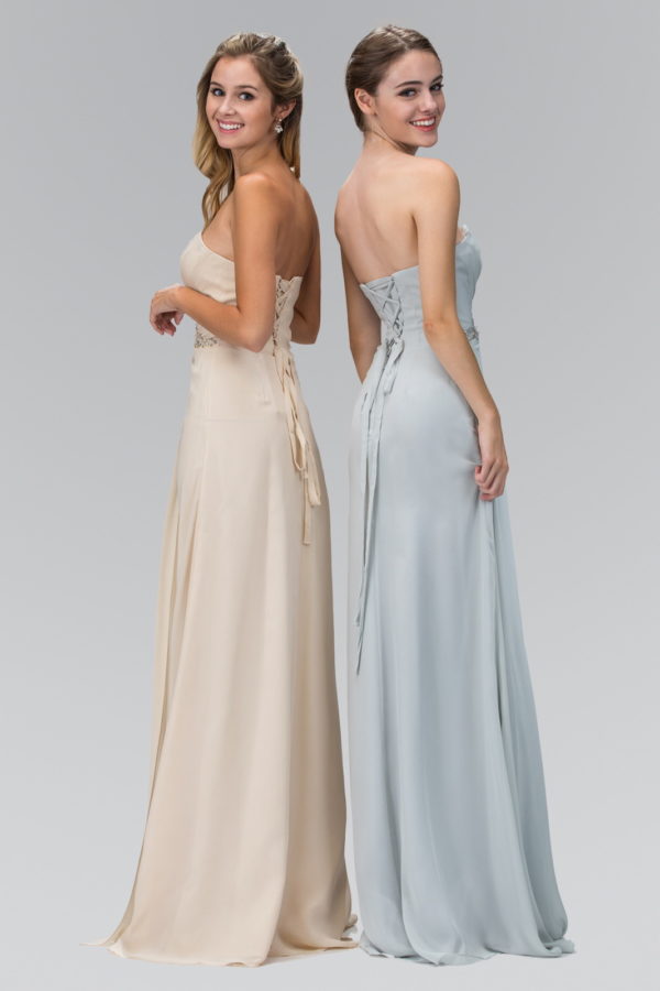 Strapless Sweetheart Long Formal Dress - Image 12