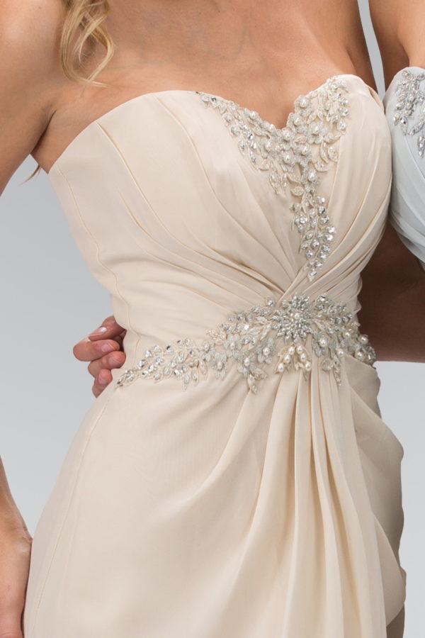 Strapless Sweetheart Long Formal Dress - Image 7
