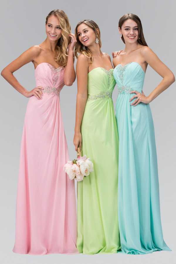 Strapless Sweetheart Long Formal Dress - Image 5