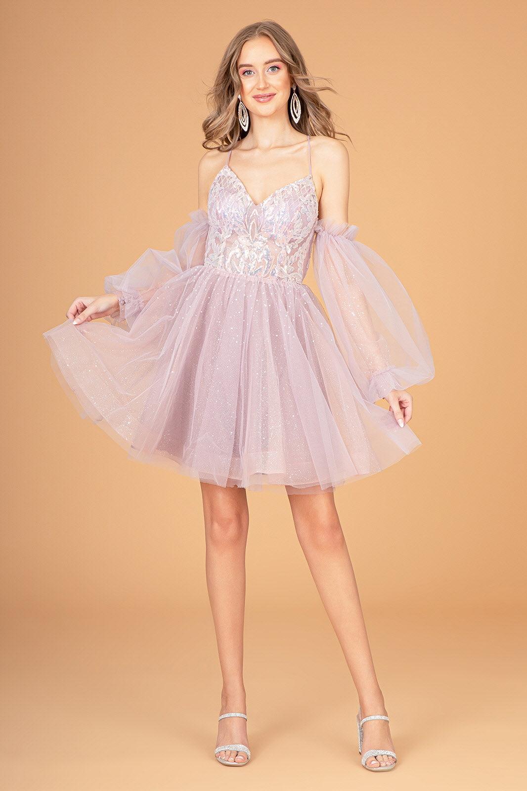 Homecoming Short Glitter Prom Short Dress - Image 5
