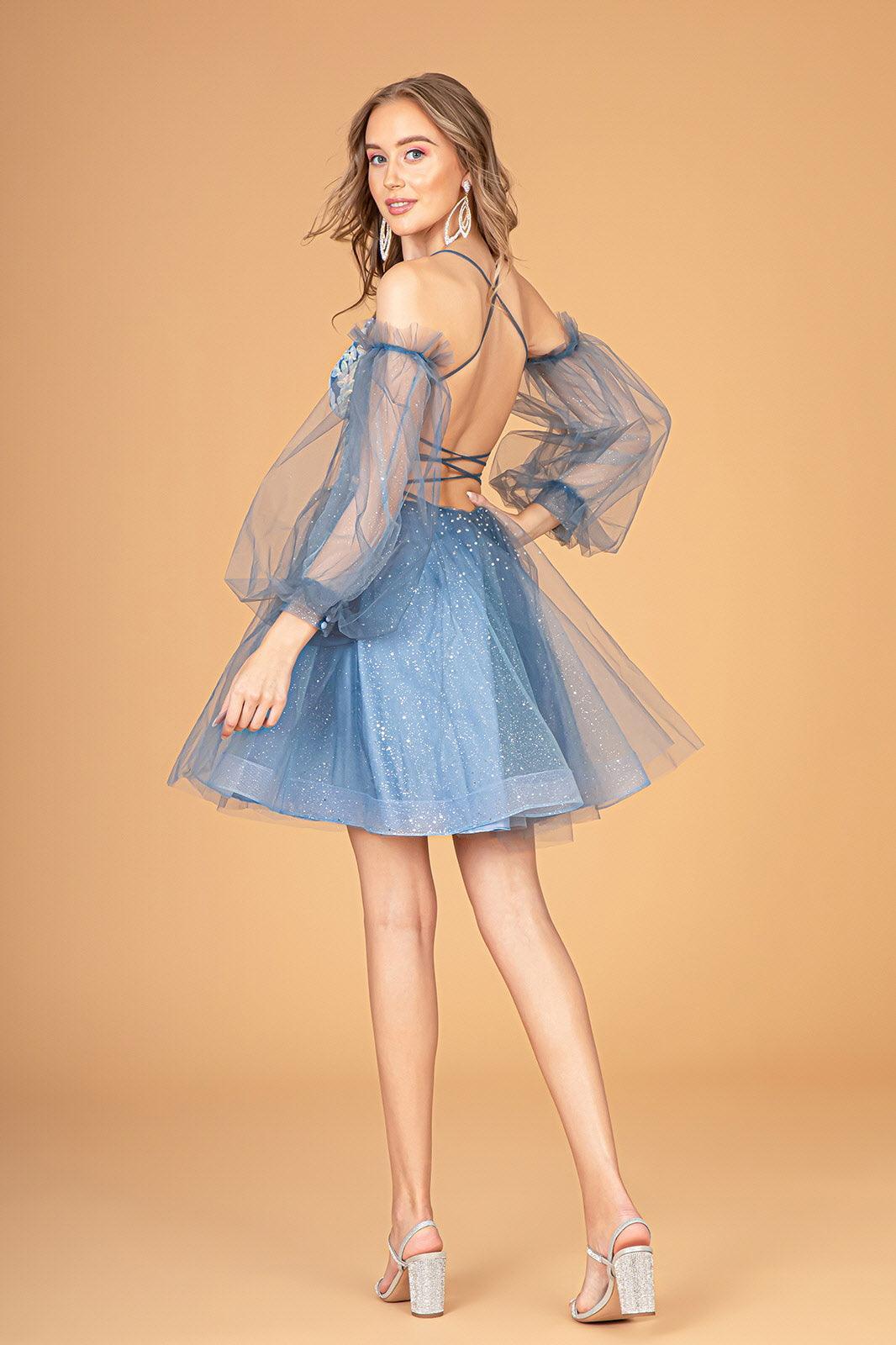 Homecoming Short Glitter Prom Short Dress - Image 8