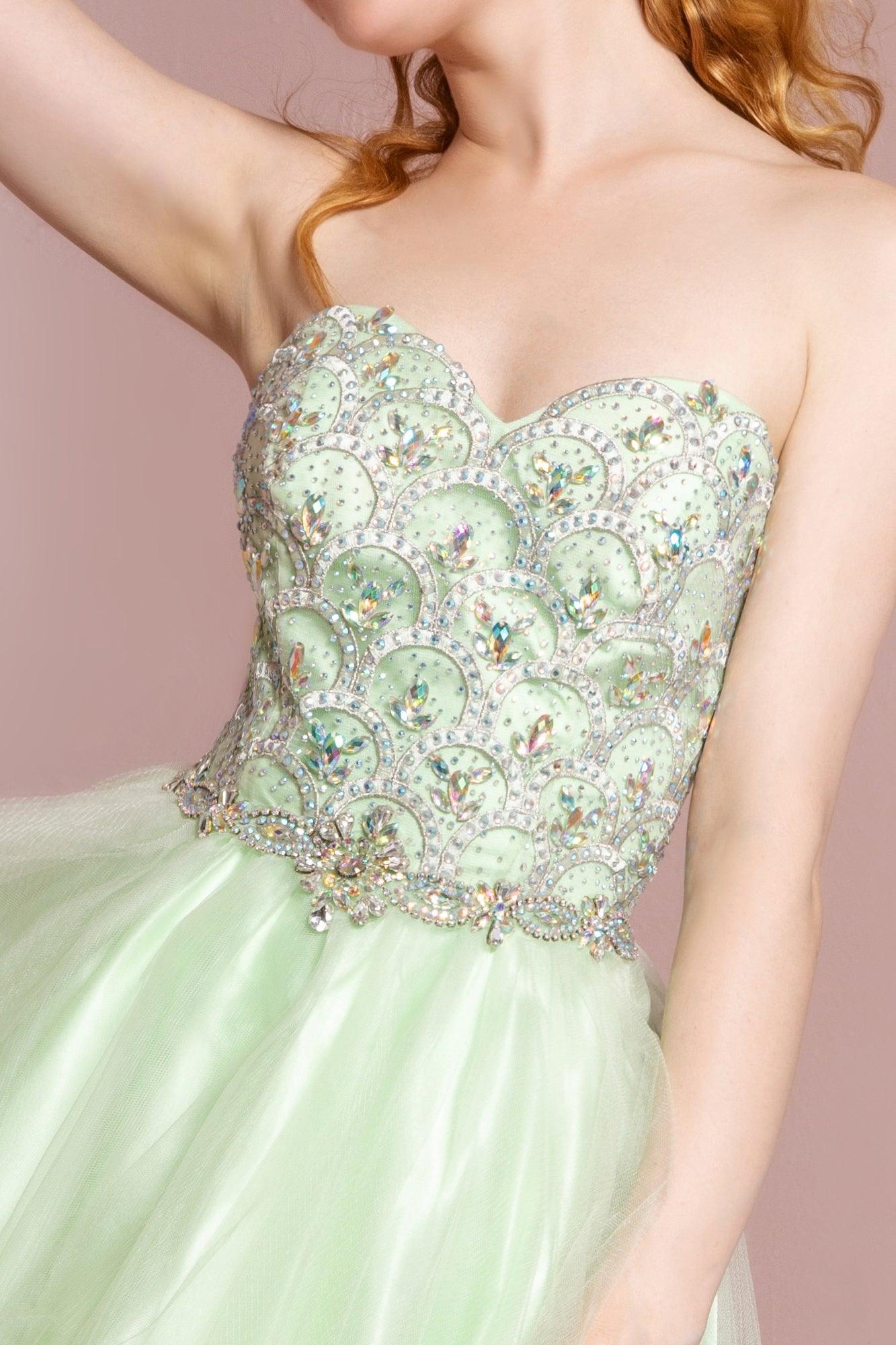 Homecoming Strapless Short Tulle Prom Dress - Image 3