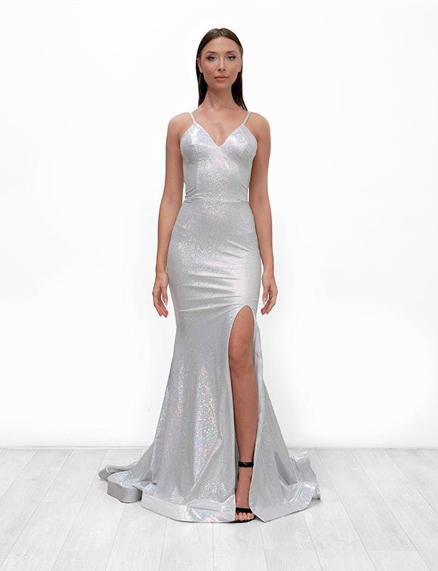 Jessica Angel Spaghetti Strap Formal Long Dress 908 - Image 3