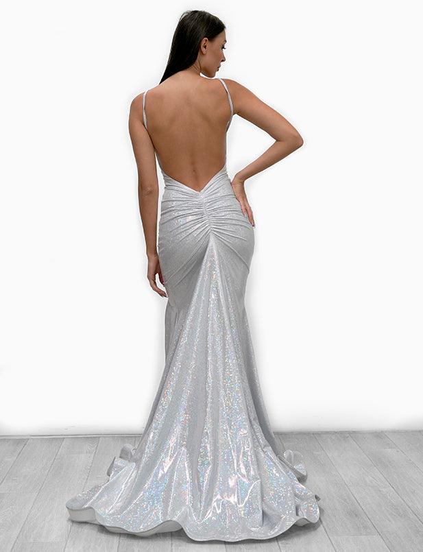 Jessica Angel Spaghetti Strap Formal Long Dress 908 - Image 4
