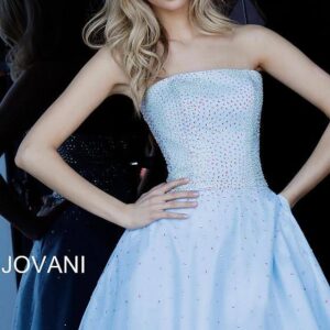 Jovani 2830 Prom Short Strapless Homecoming Dress