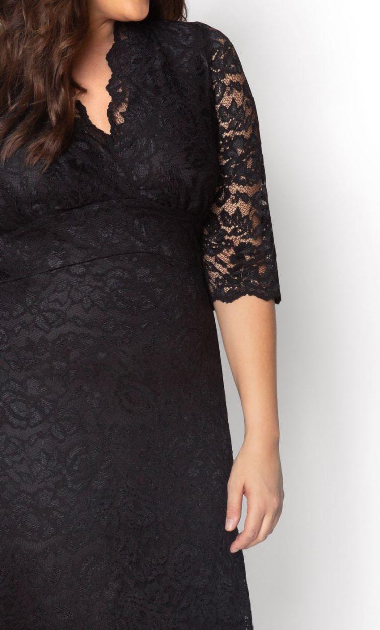 Kiyonna Scalloped Boudoir Lace Short Dress - Image 14