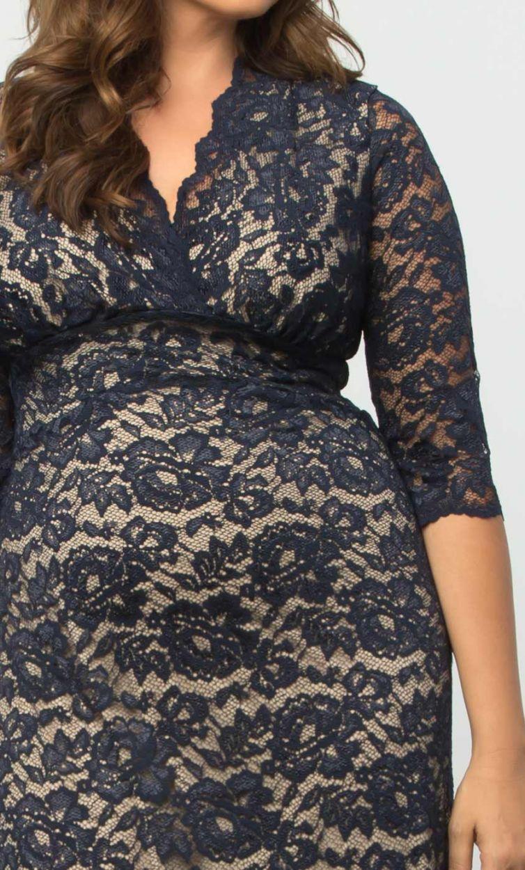 Kiyonna Scalloped Boudoir Lace Short Dress - Image 8