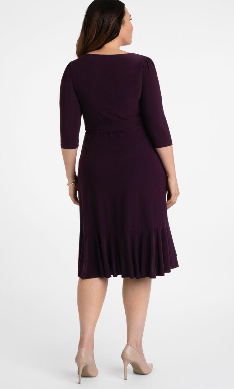 Kiyonna Short Plus Size Wrap Dress - Image 11