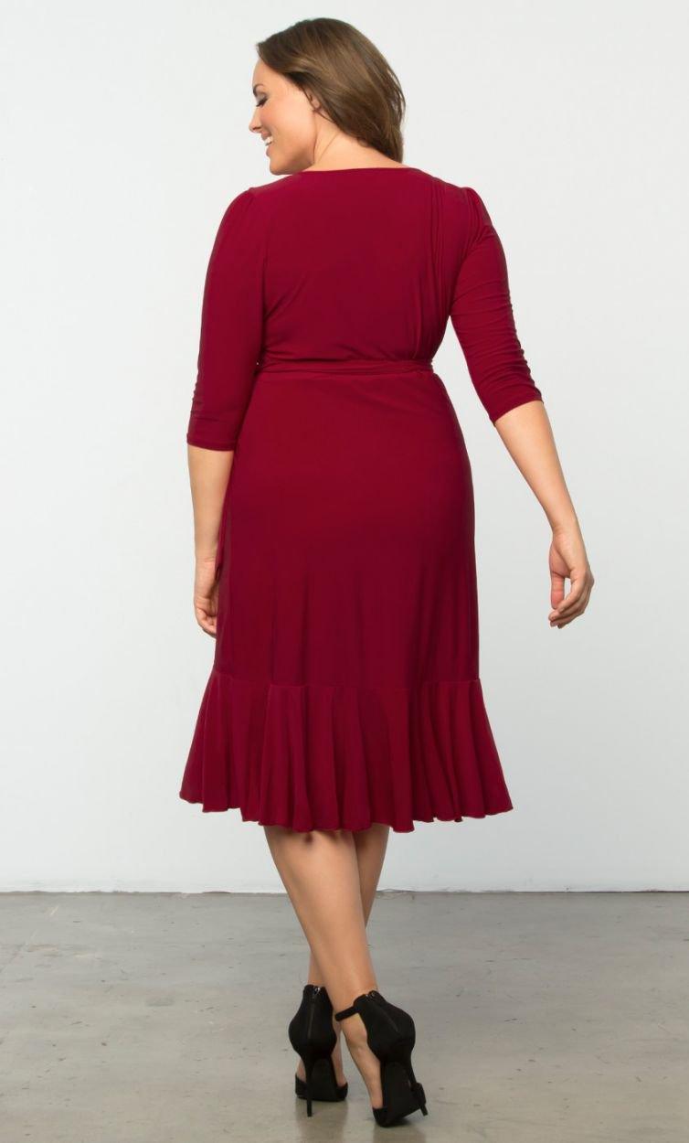 Kiyonna Short Plus Size Wrap Dress - Image 19