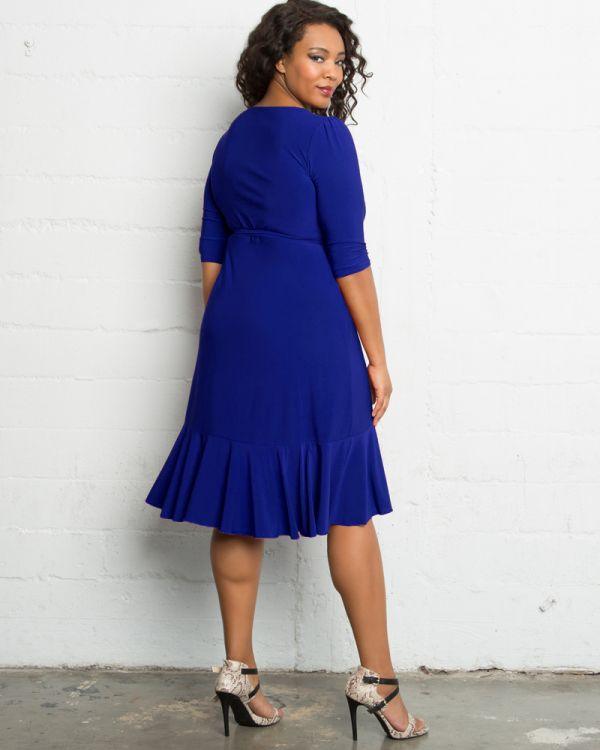 Kiyonna Short Plus Size Wrap Dress - Image 22