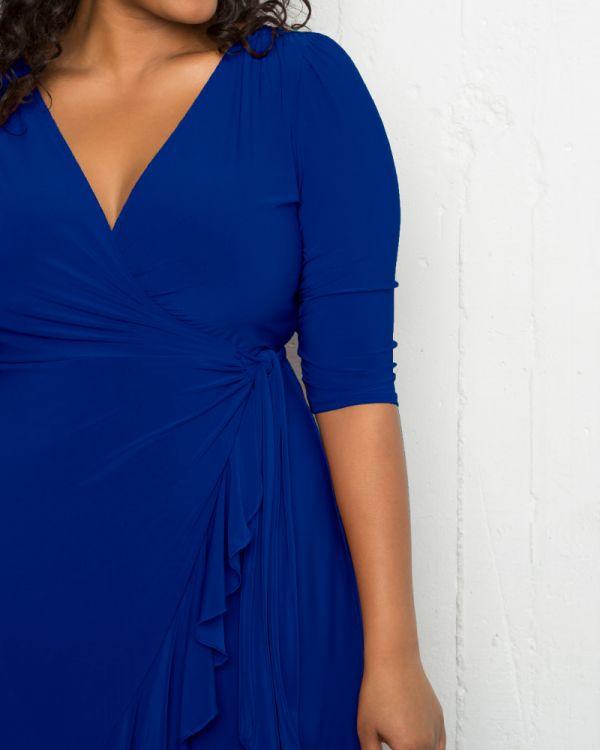 Kiyonna Short Plus Size Wrap Dress - Image 23