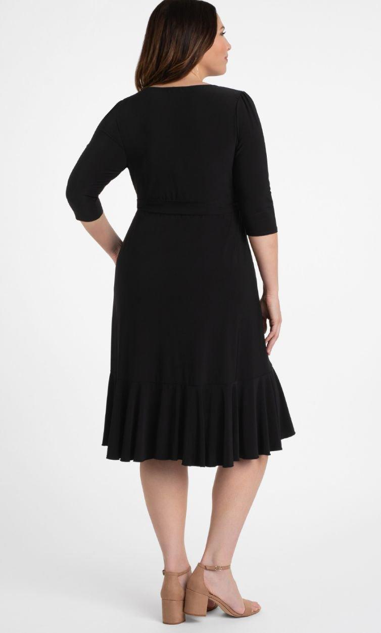 Kiyonna Short Plus Size Wrap Dress - Image 2