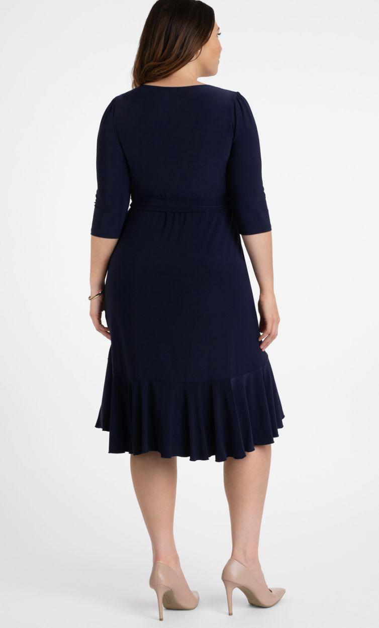 Kiyonna Short Plus Size Wrap Dress - Image 7