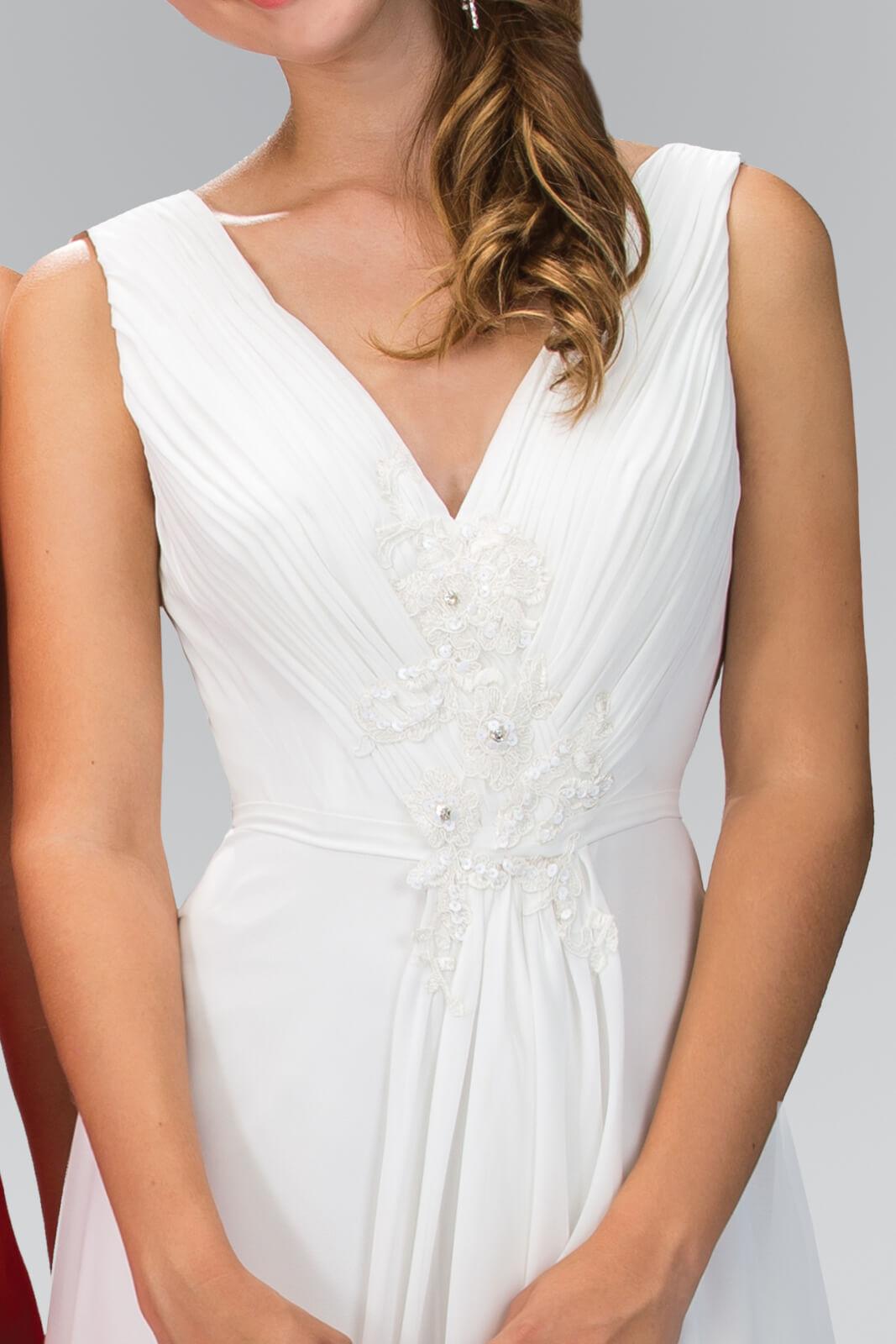 Long Bridesmaid Formal Chiffon Dress - Image 4