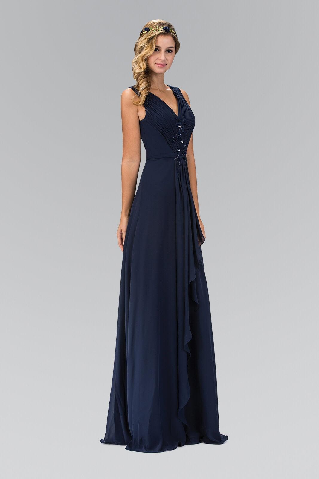 Long Bridesmaid Formal Chiffon Dress - Image 6