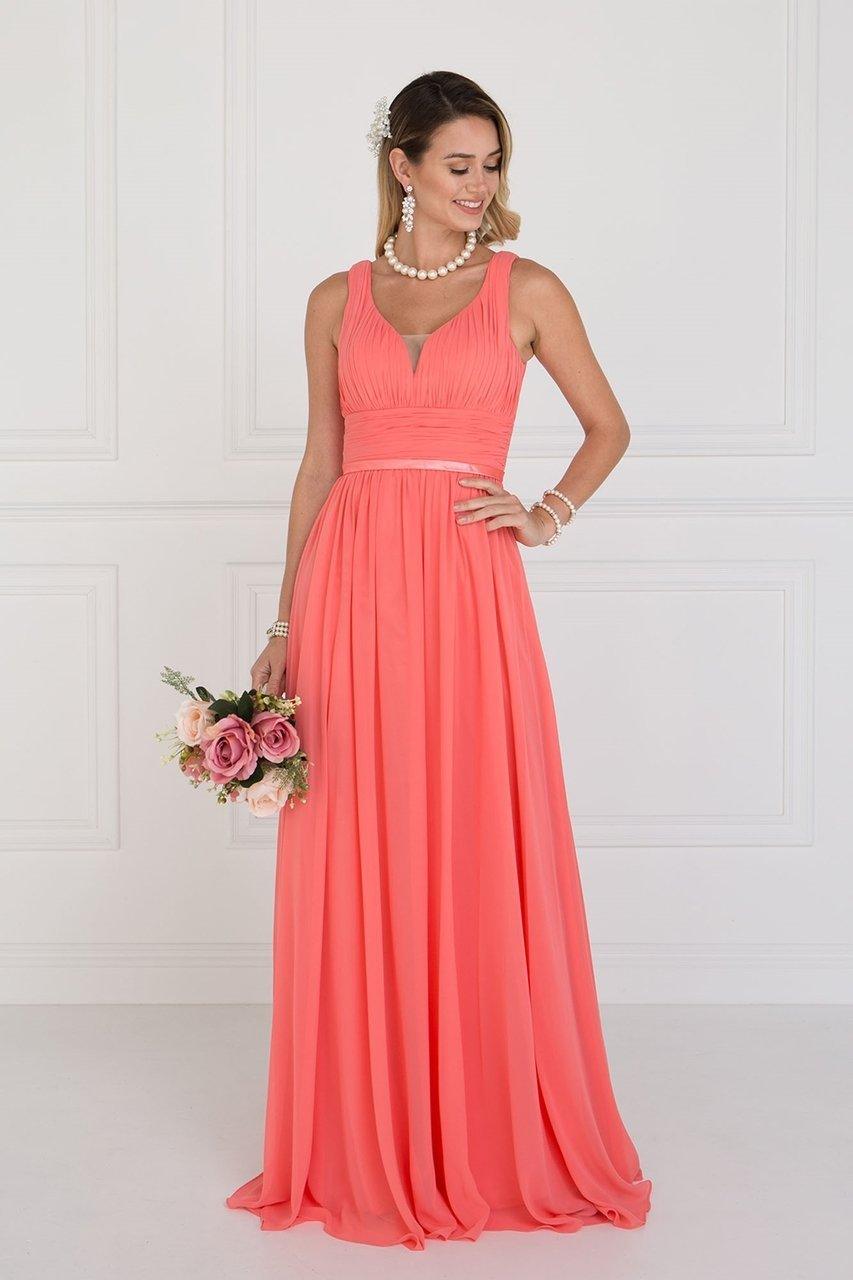 Long Bridesmaids Dress Formal Prom Gown - Image 5